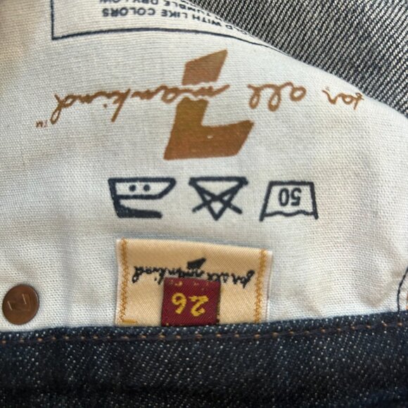 7 for All Mankind low rise wide leg Jeans- Size 26 - Picture 3 of 3